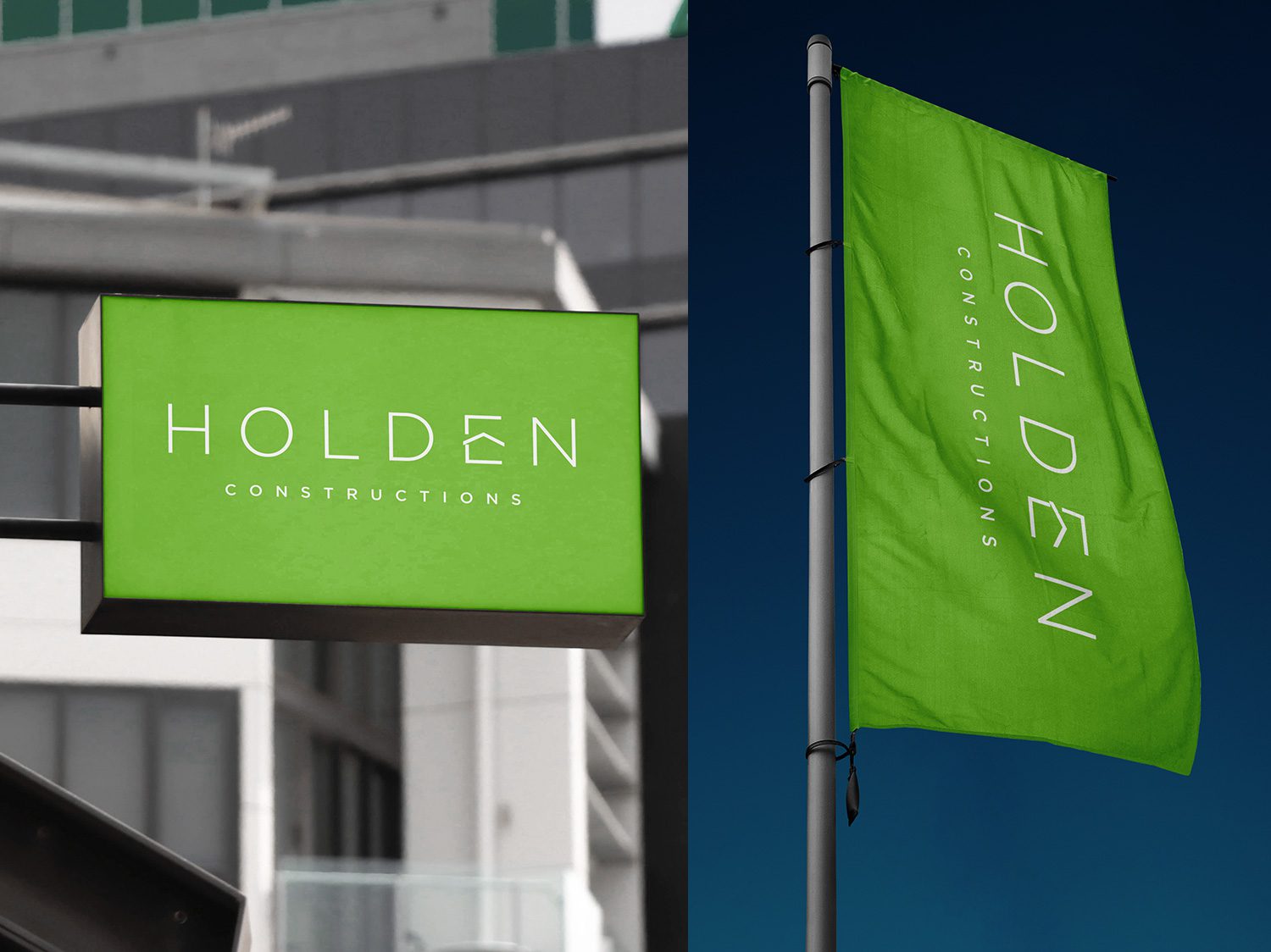 Holden Construction Signage