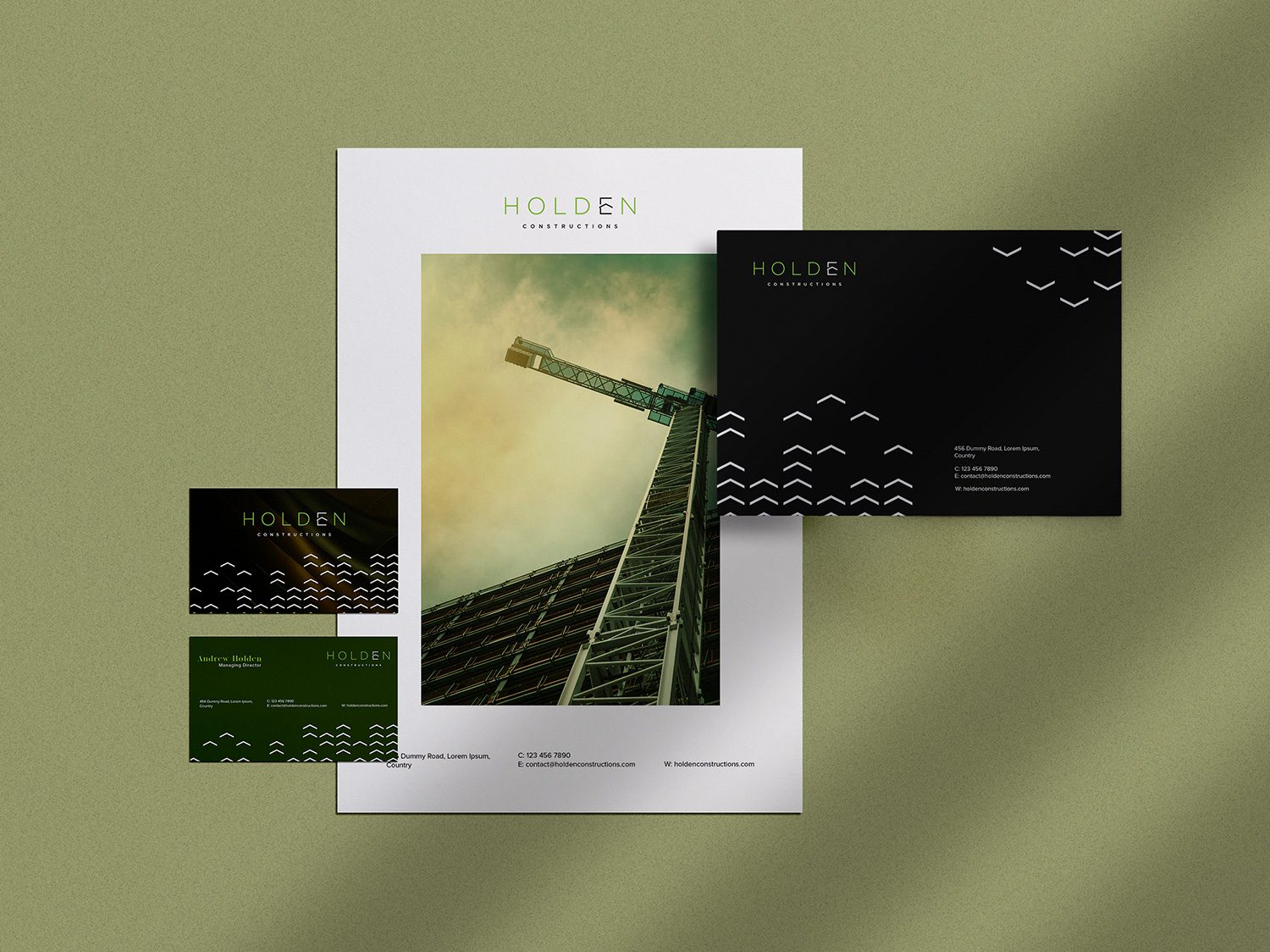 Holden Construction Stationery