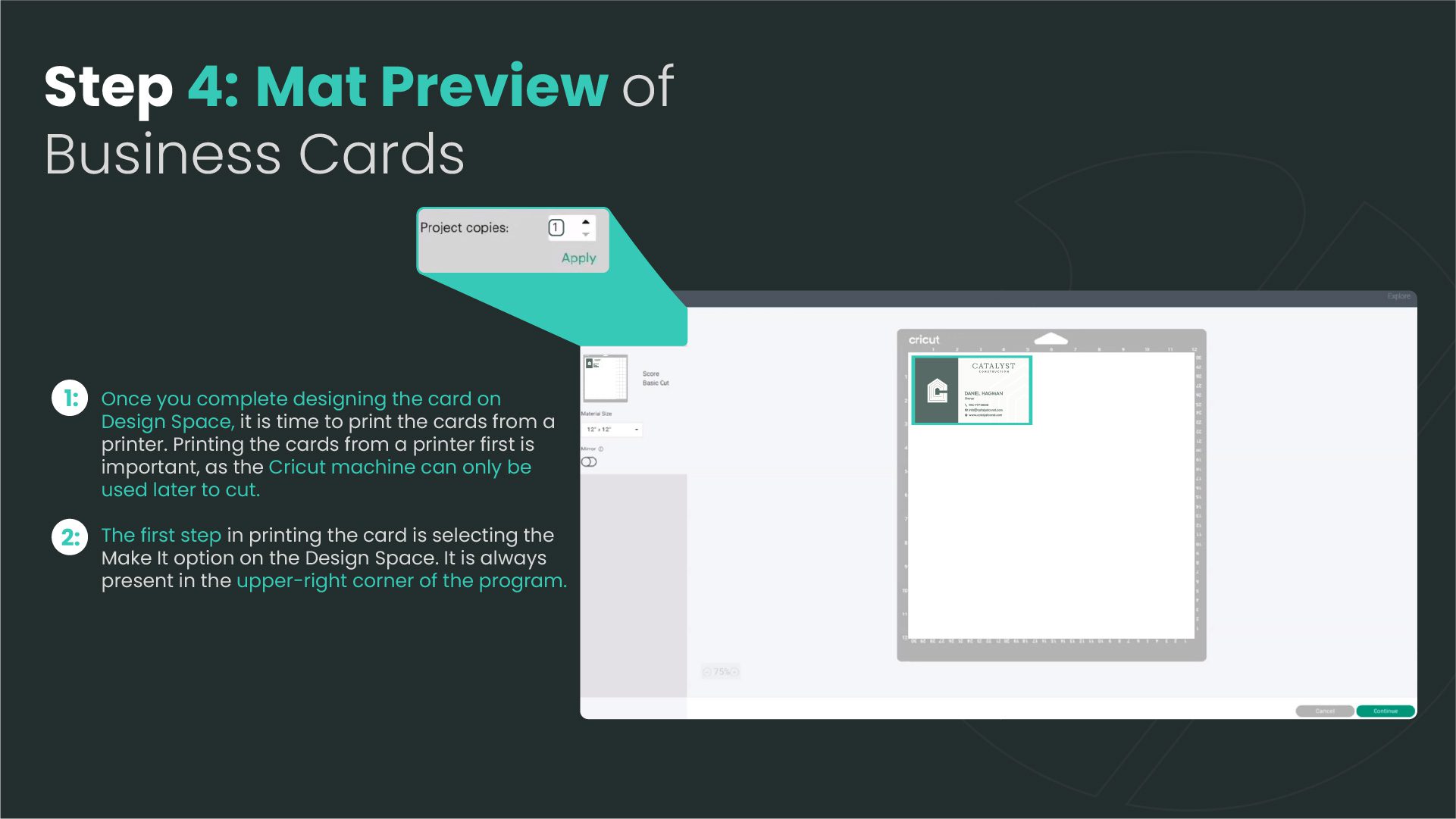 Make Business Cards with Cricut Explore Air