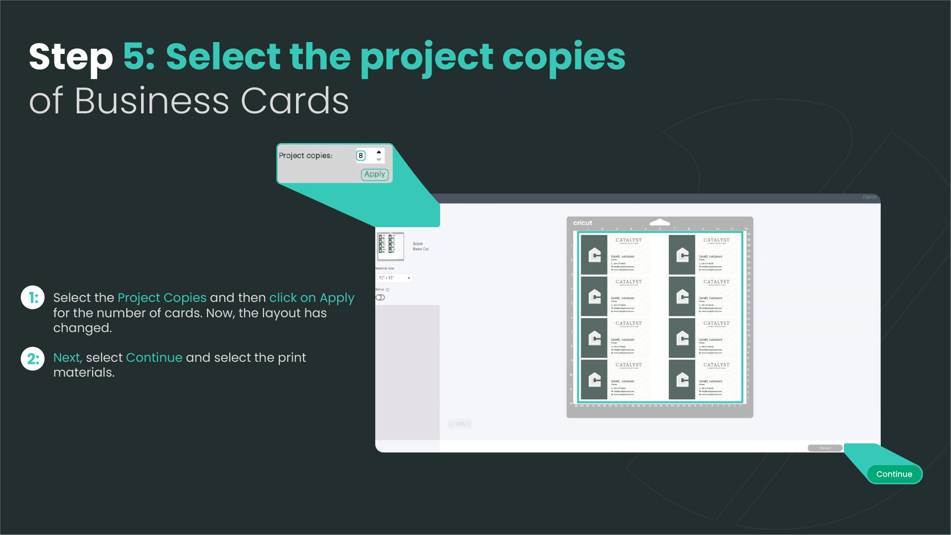 Make Business Cards with Cricut Explore Air