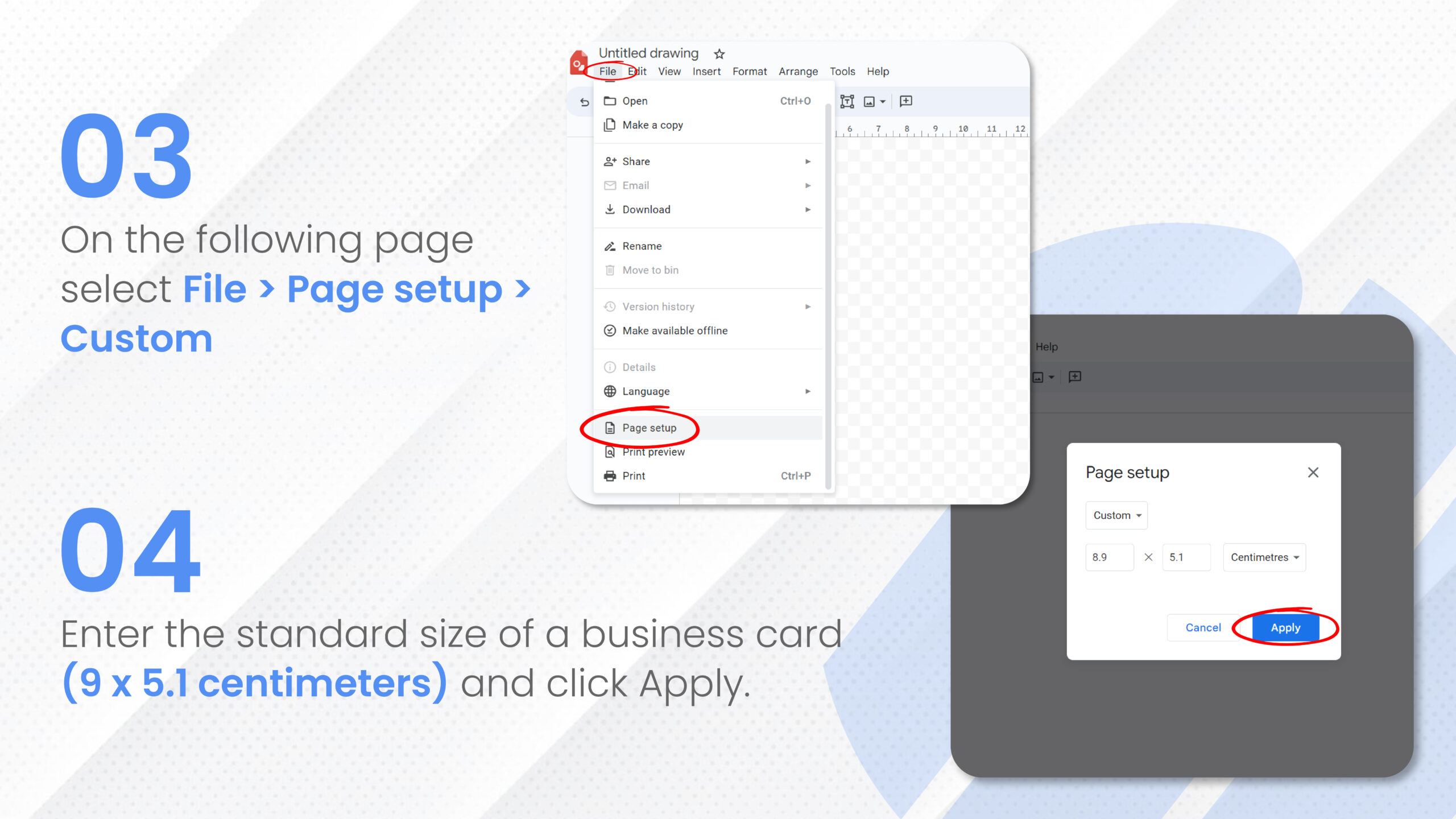  Business Cards on Google Docs 