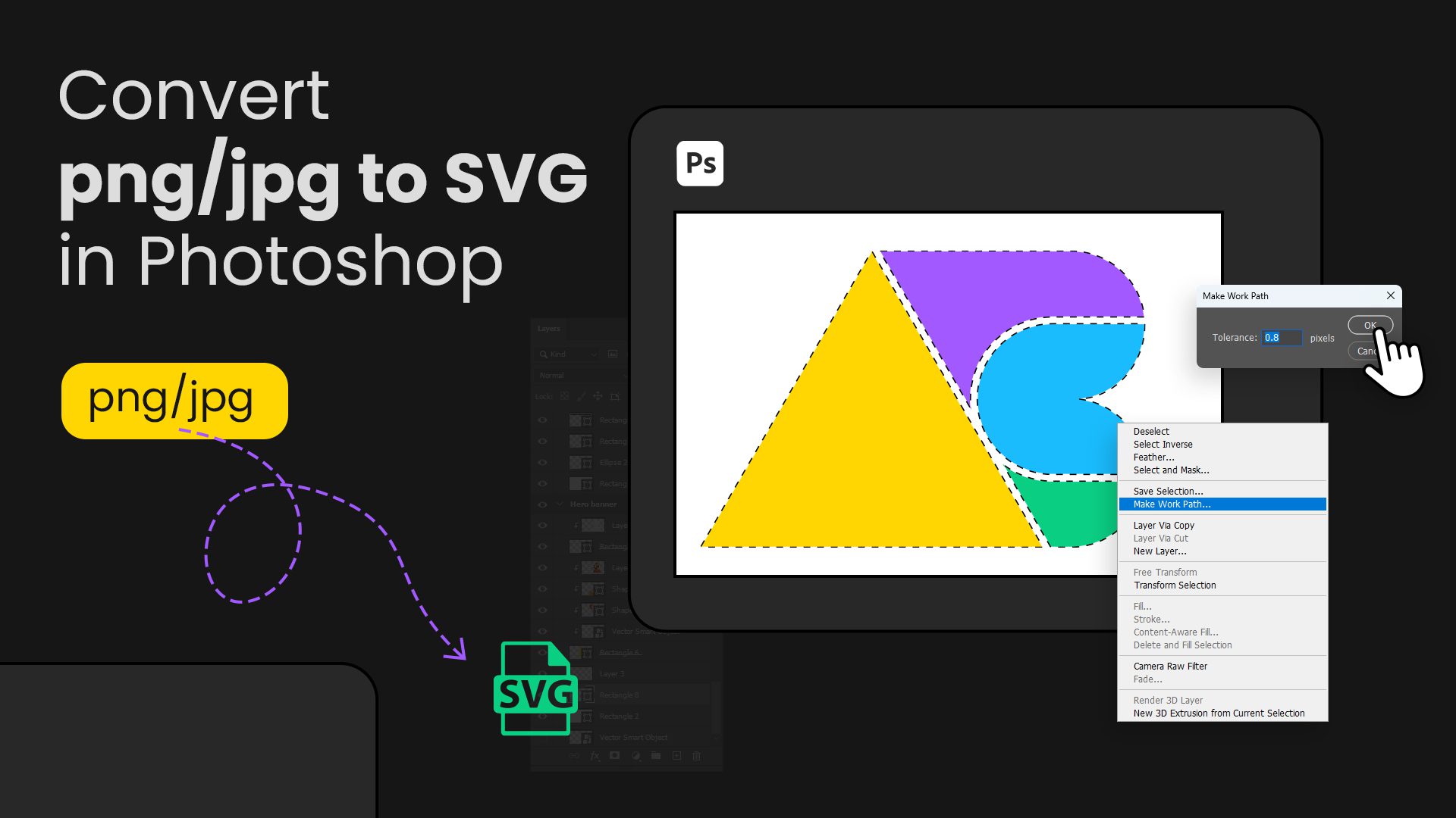 Quick Tips to Convert PNG to SVG in Photoshop