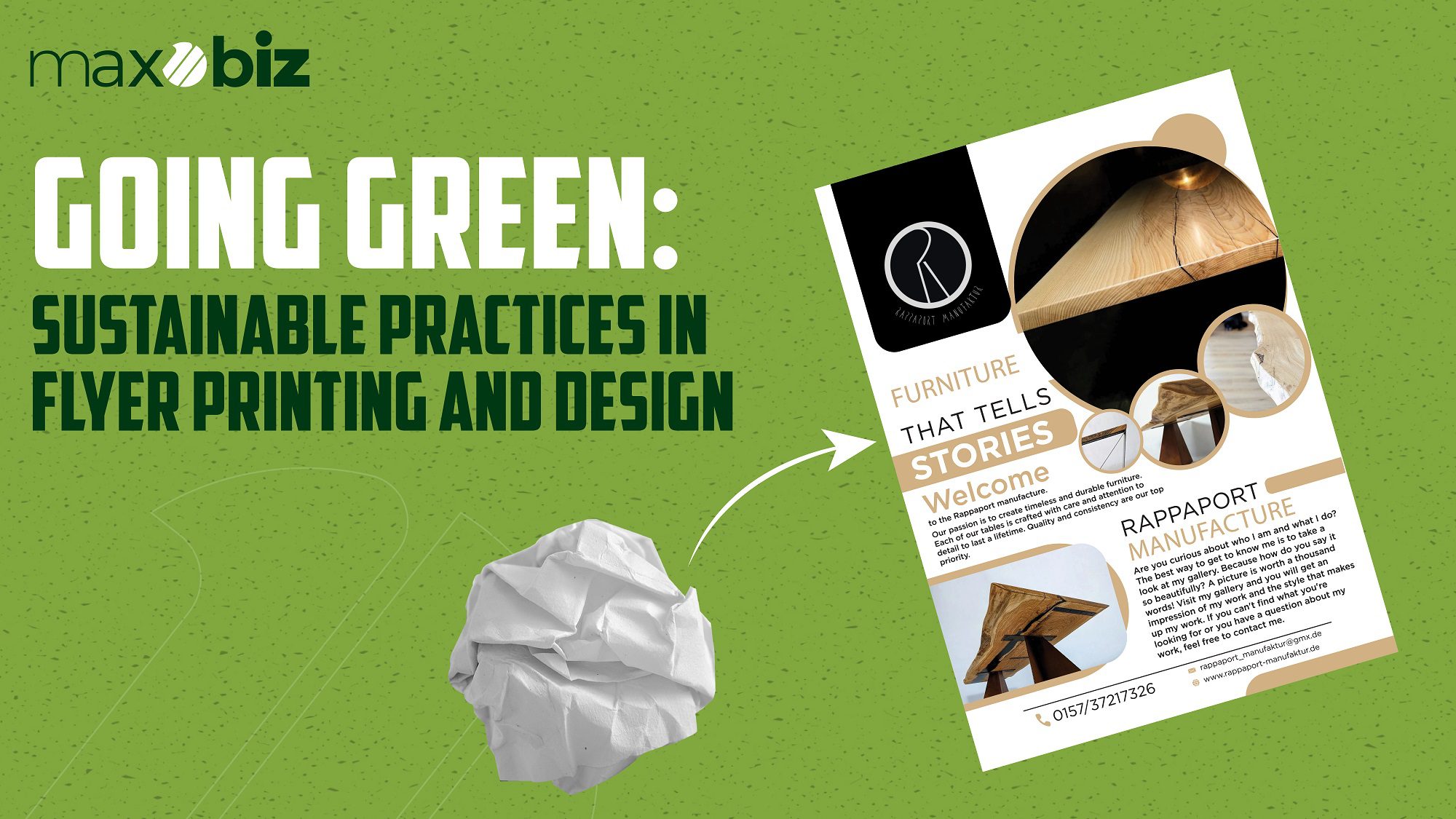 Going Green: Sustainable Practices in Flyer Printing and Design