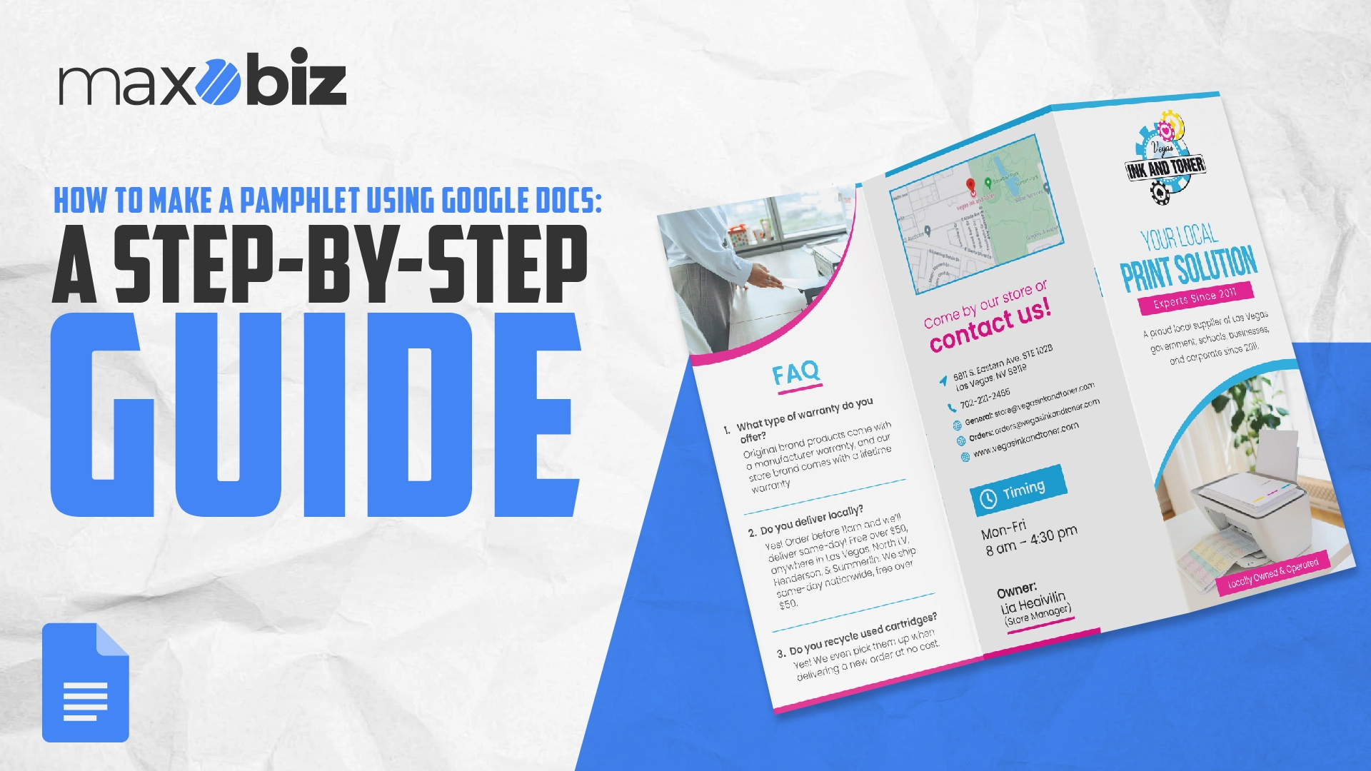 Guide on How to Make a Pamphlet Using Google Docs