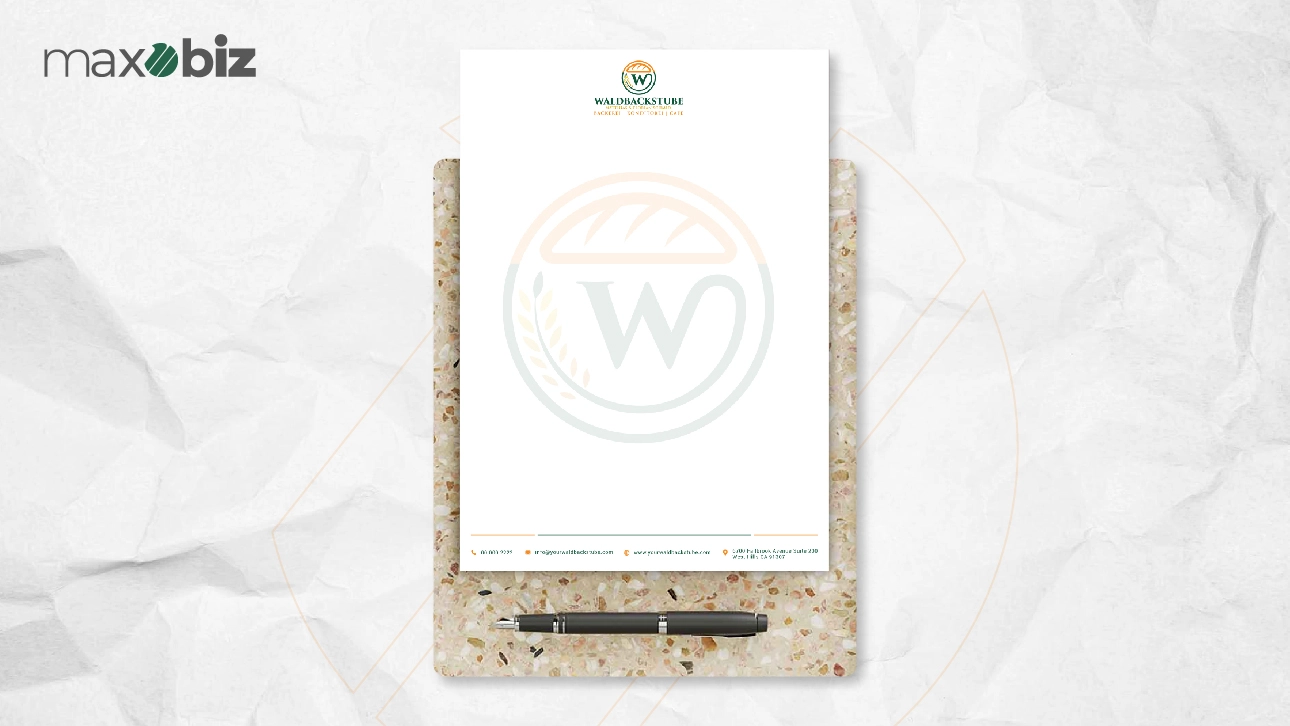 creative letterhead design example