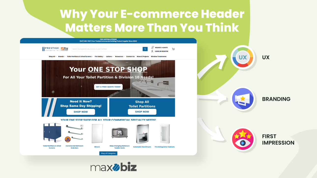 why ecommerce header matters more than you think